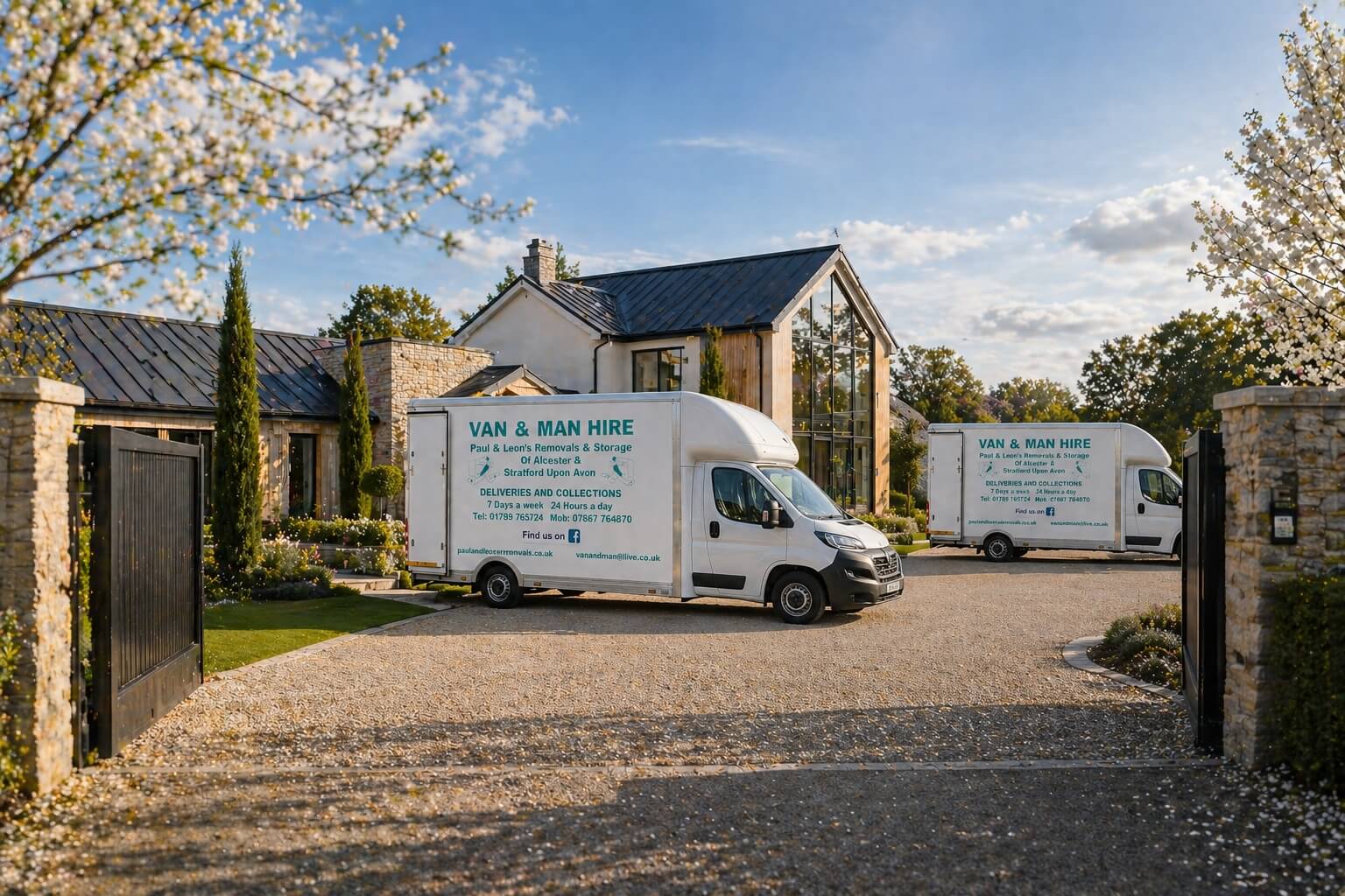 Paul and Leons Removals vehicle for house removals